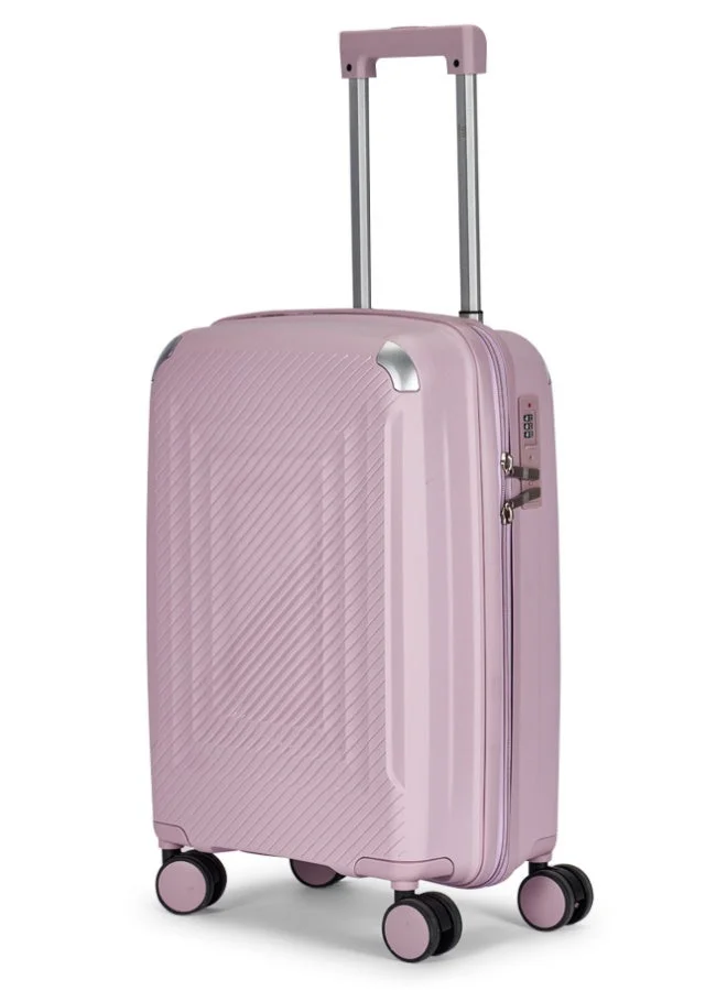 ليمرا حقيبة سفر فاخرة بعجلات دوارة وقفل  - بنفسجي